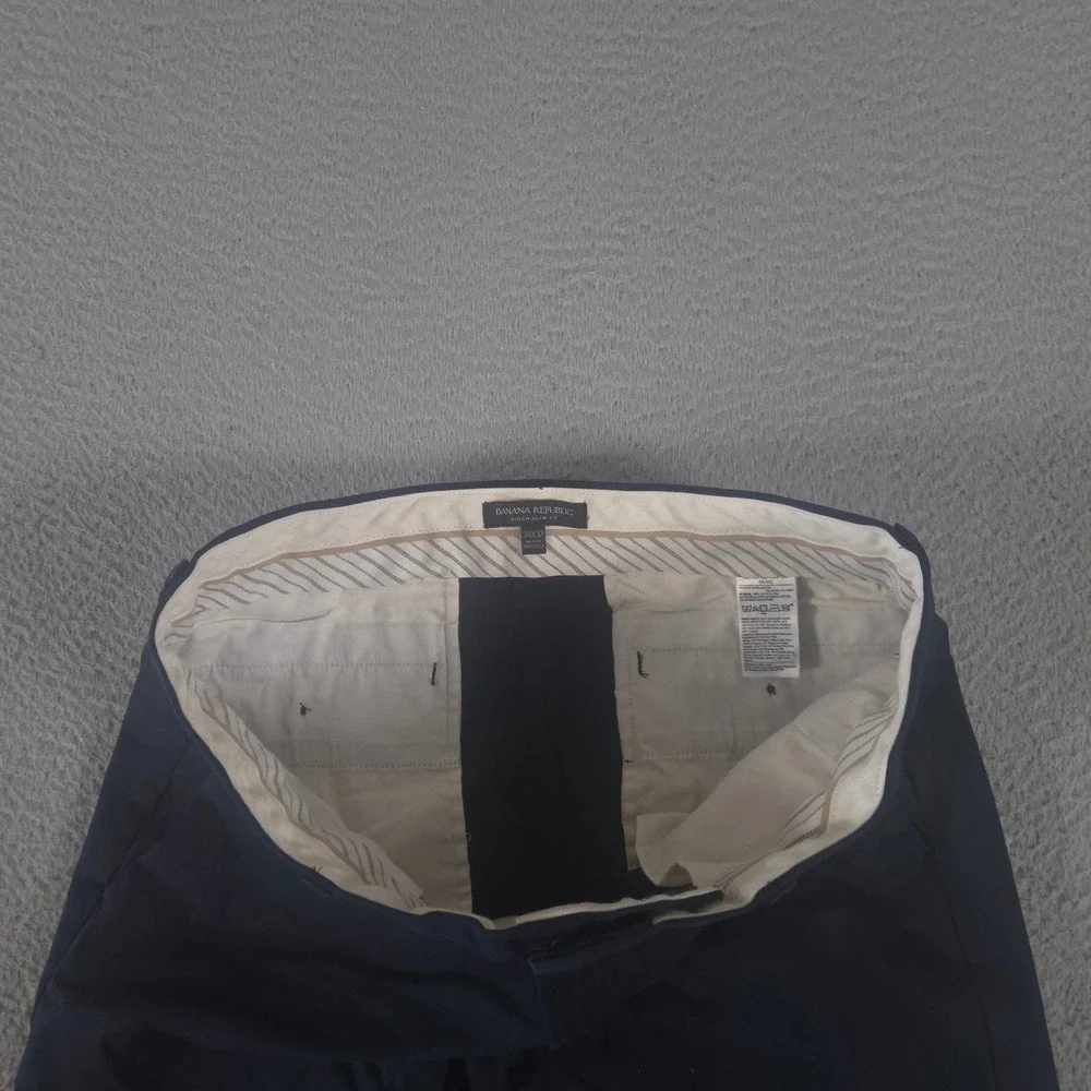 Banana Republic Pants Mens 34x32 Navy Aiden Slim Rapid Movement Chino Stretch
